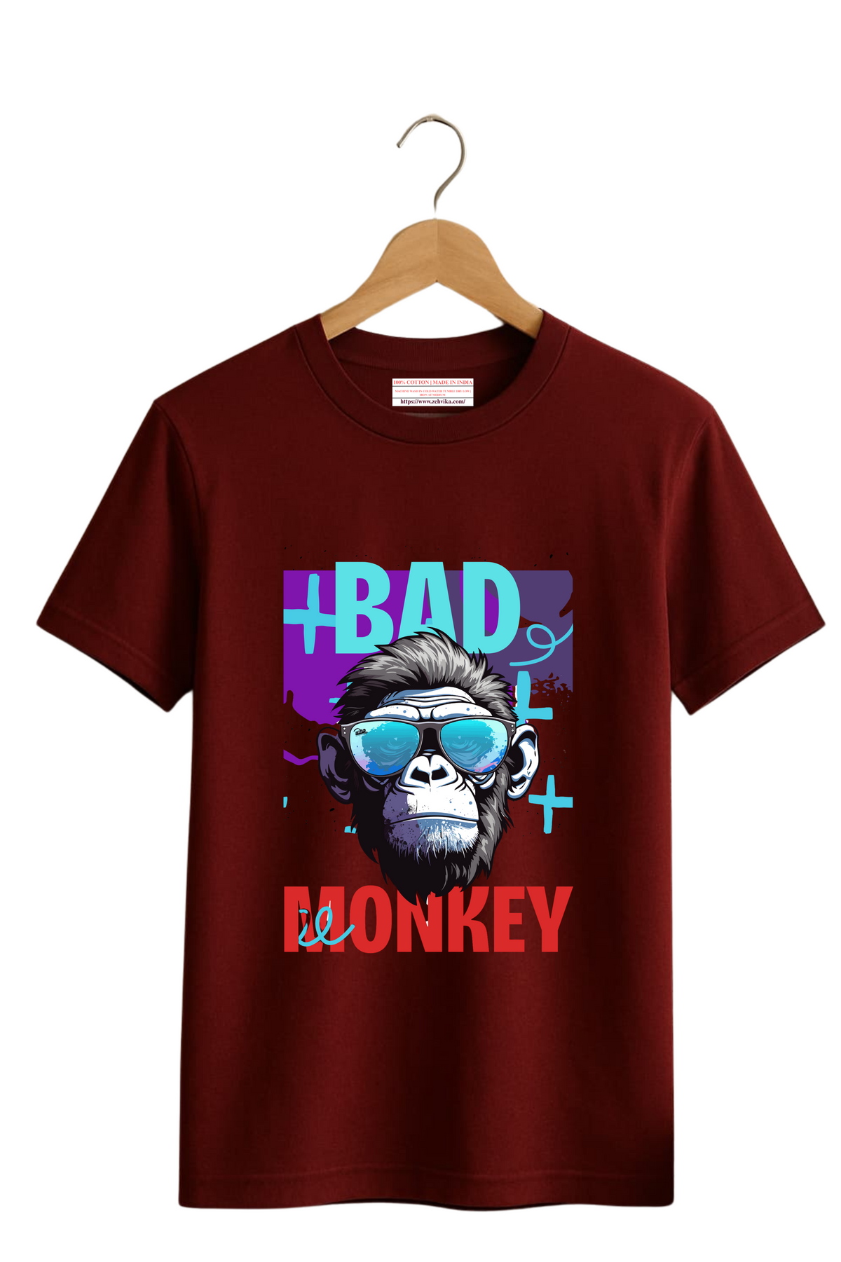 Bad Monkey T-Shirt for Men – Bold & Funky Graphic Tee | Zehvika
