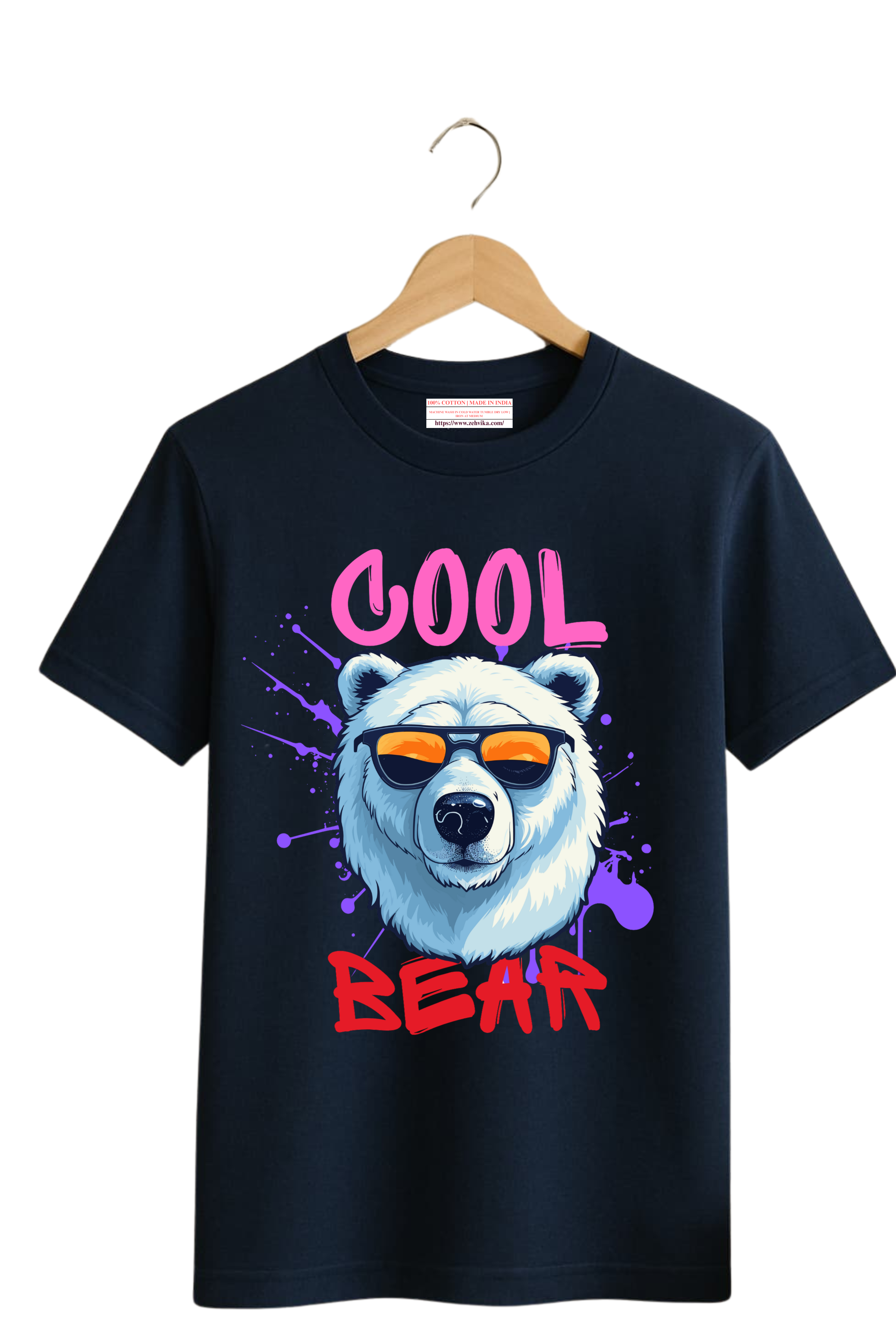 Cool Bear T-Shirt – Fun & Stylish Cotton Graphic Tee for Men