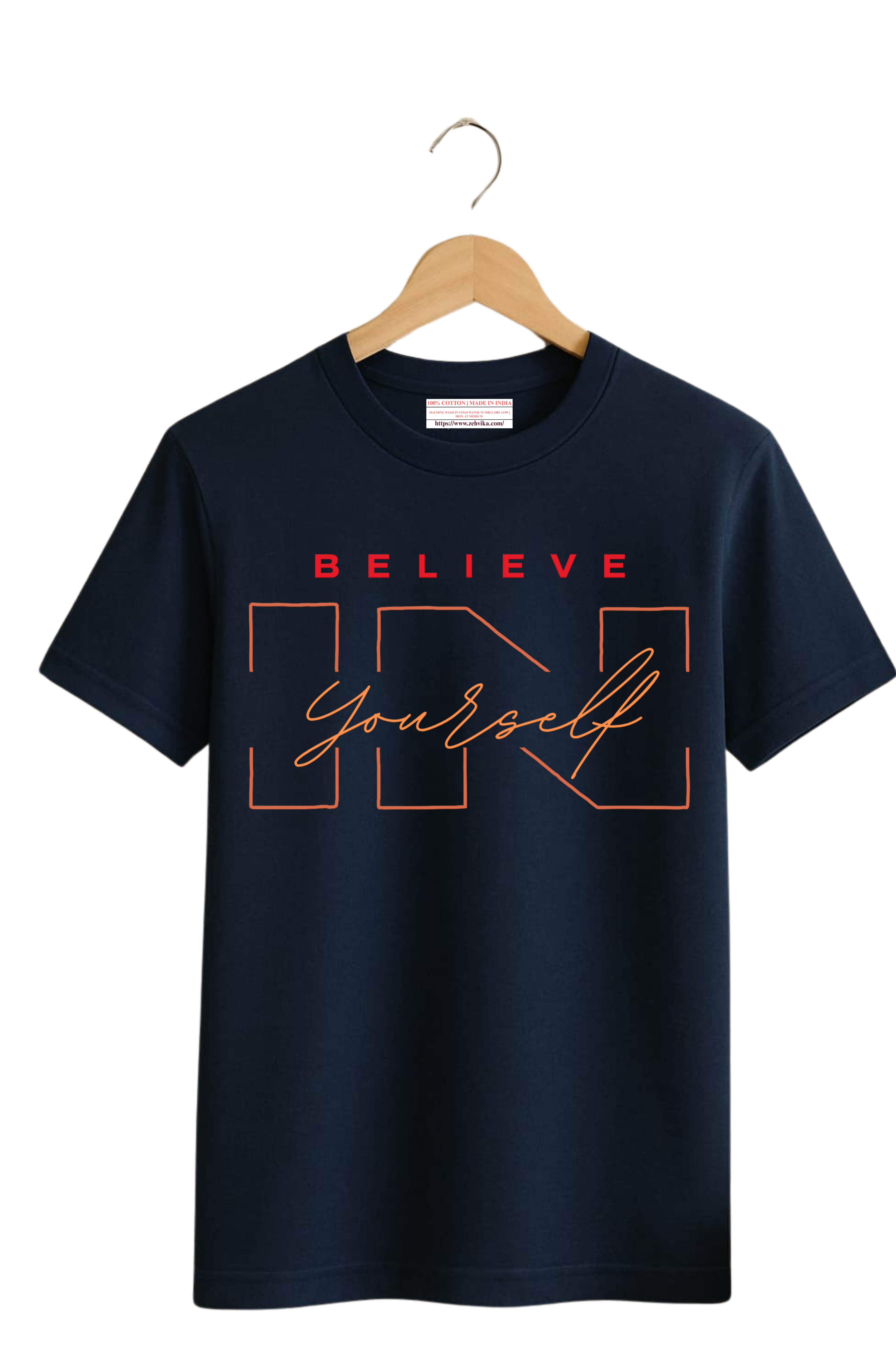 Believe In Yourself T-Shirt – Motivational Cotton Tee for Men