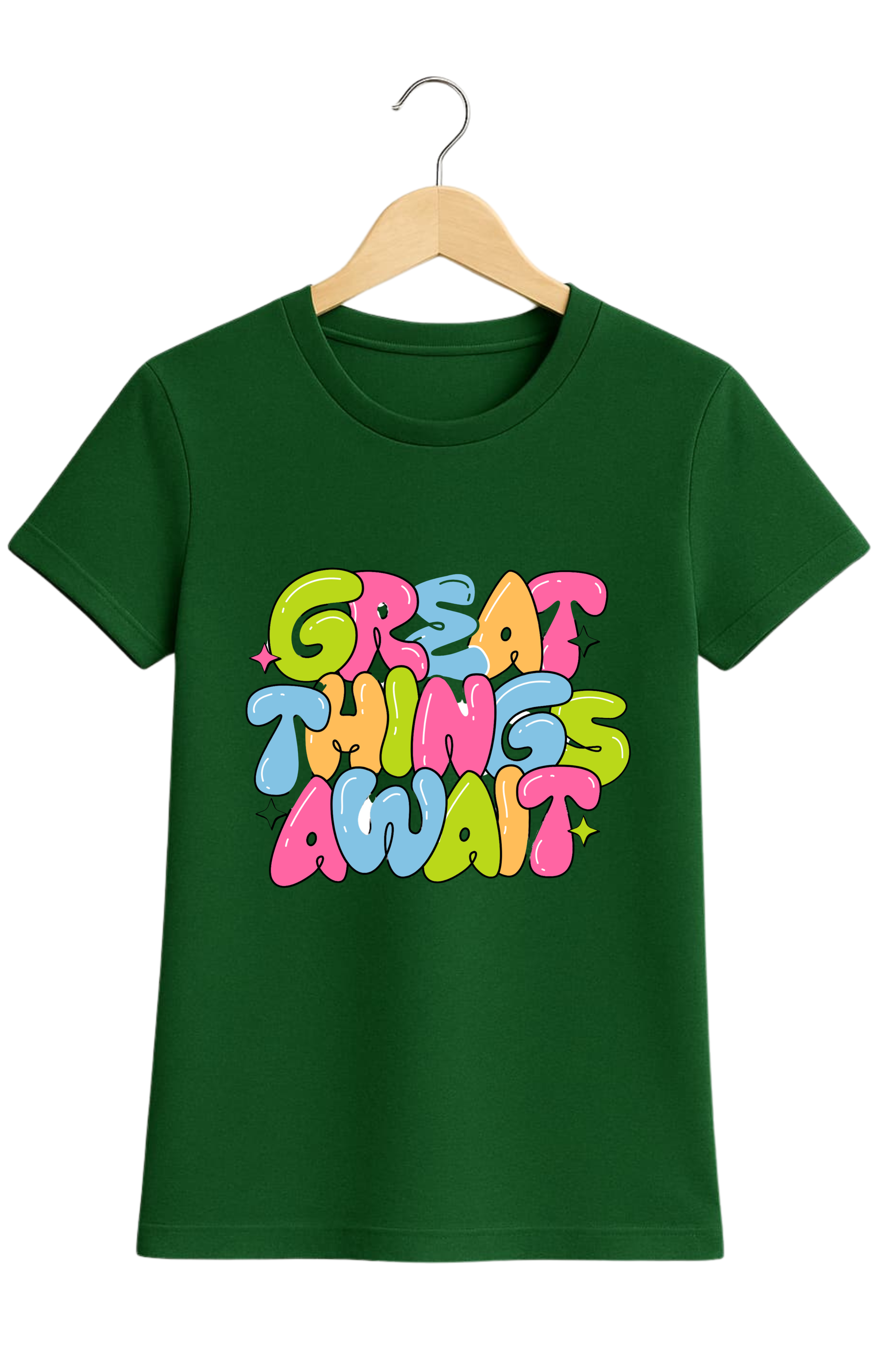 Great Things Await – Women’s Inspirational T-Shirt