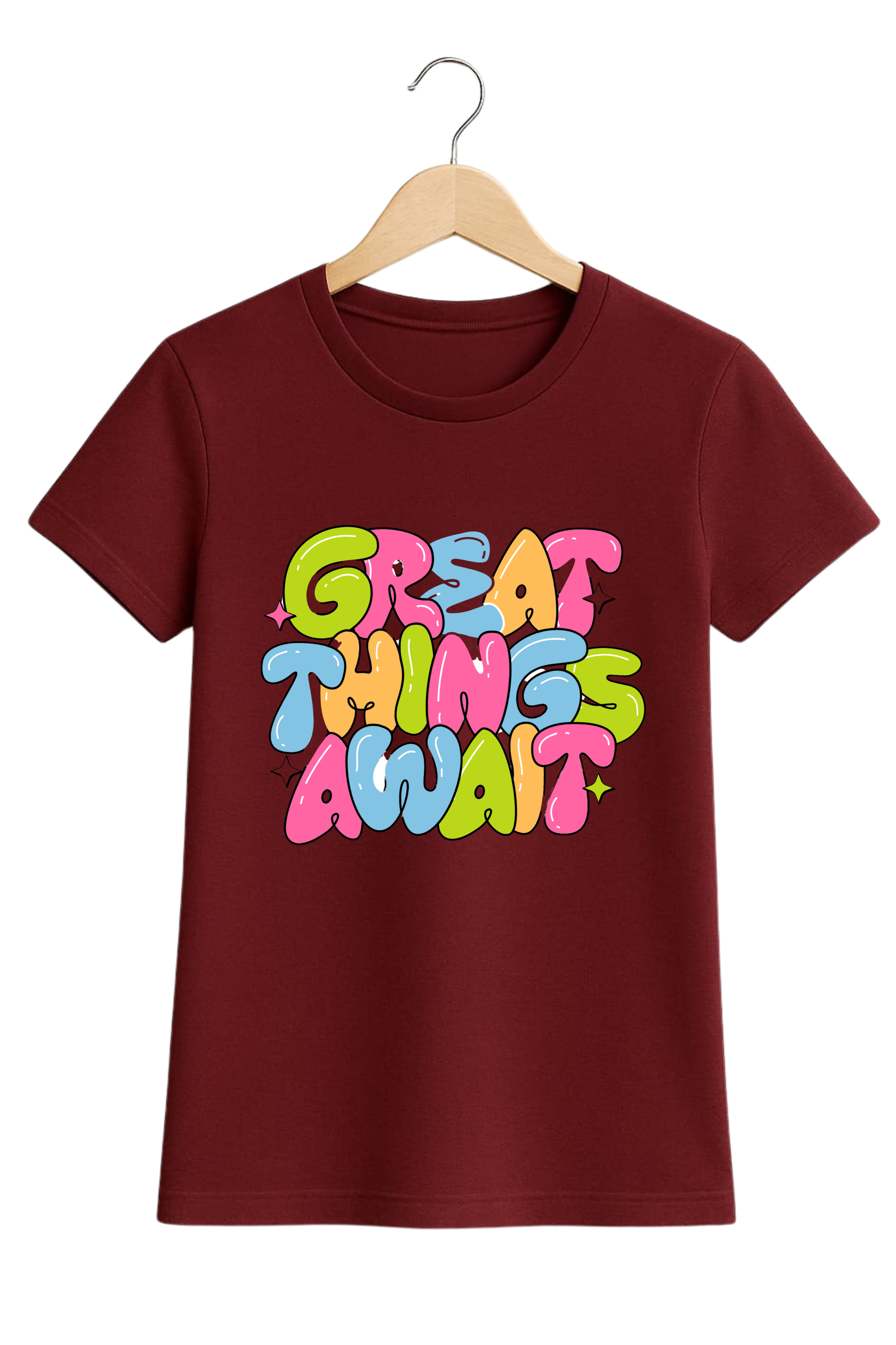 Great Things Await – Women’s Inspirational T-Shirt