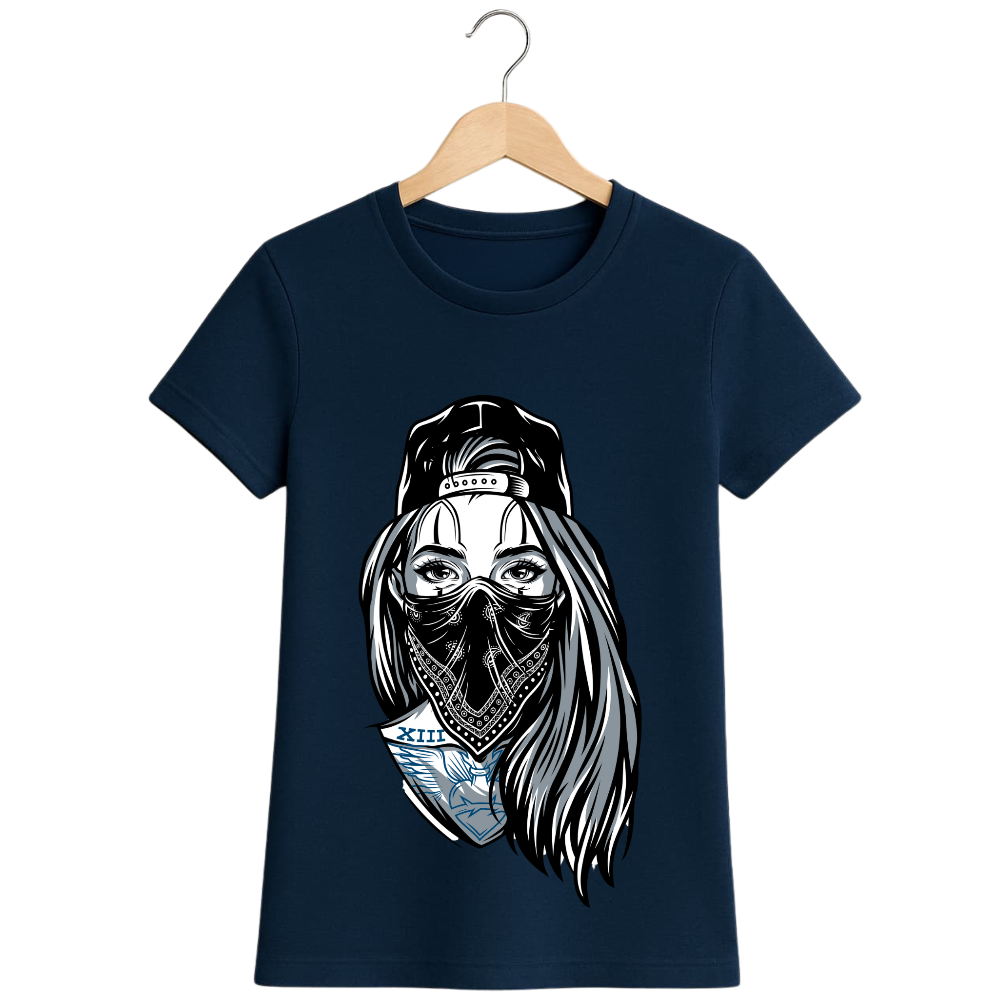 Simply Chic – Women's Minimalist Girl Tee Navi Blue SimplyChic_Women_sMinimalistGirlTee_3