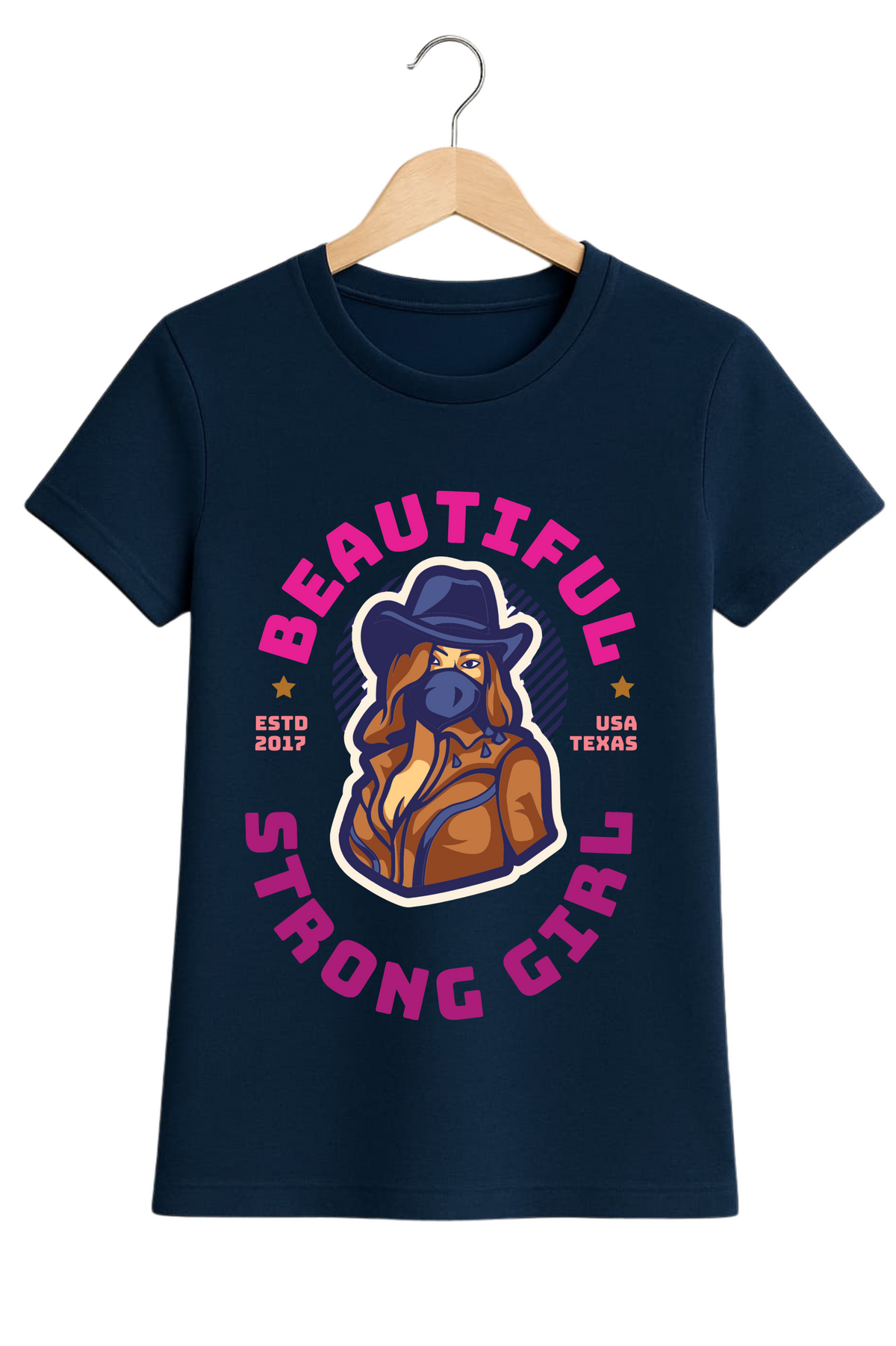 Beautiful Strong Girl T-shirt for Confident Girls