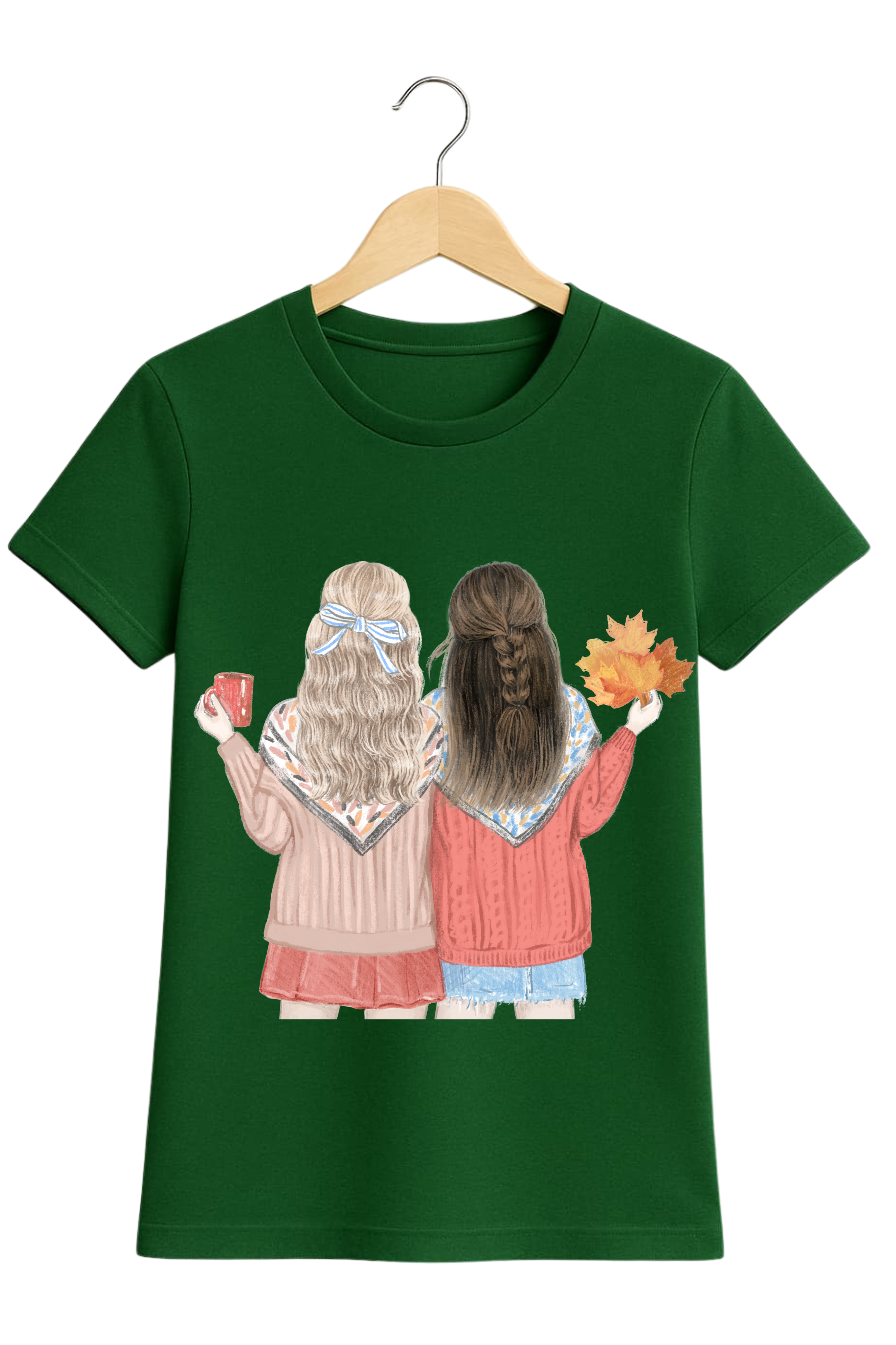 Bestie Forever – Girls' Dual-Side Printed T-Shirt