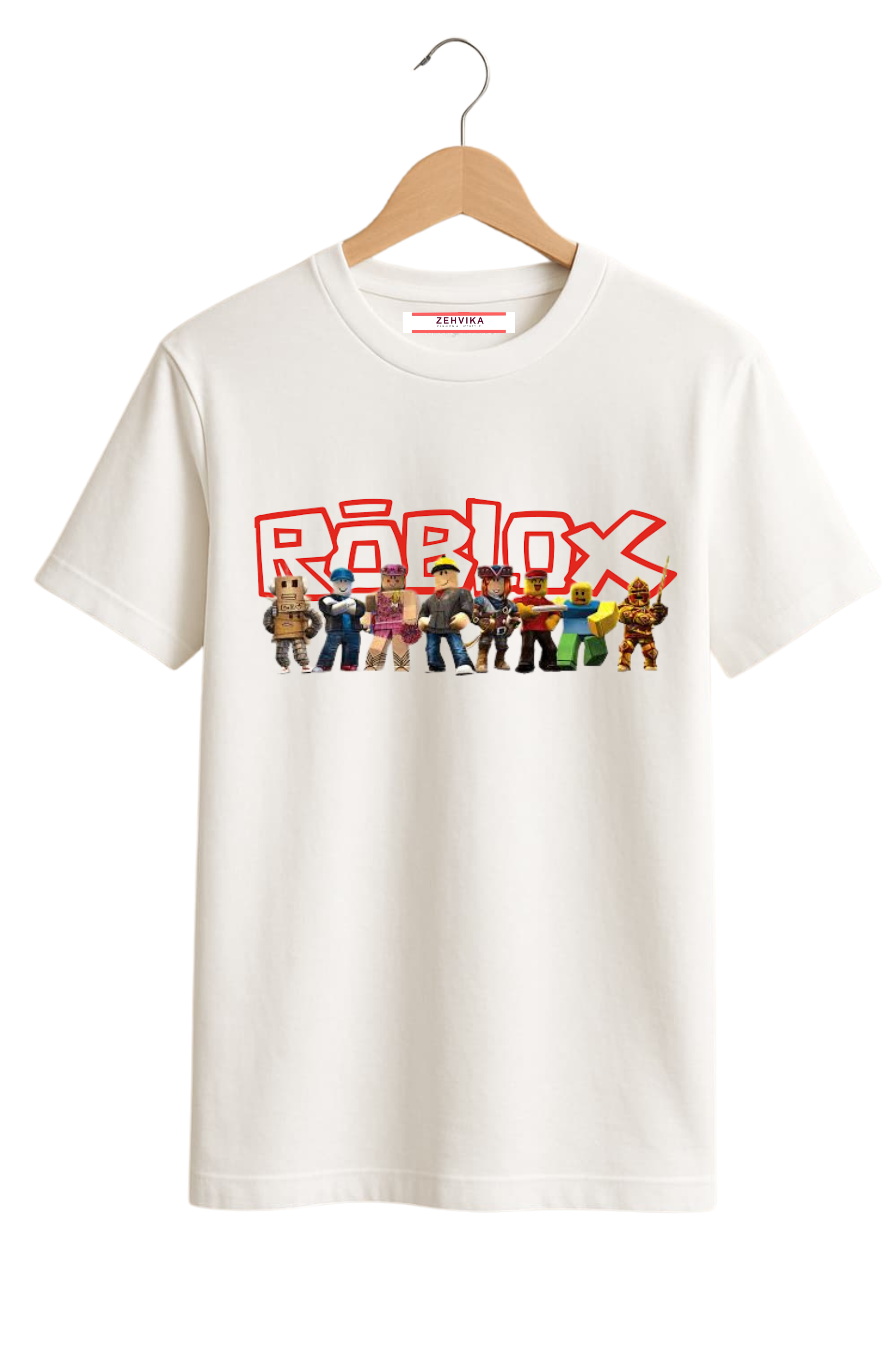 Roblox Character T-Shirt for Men – Gamer Style Cotton Tee
